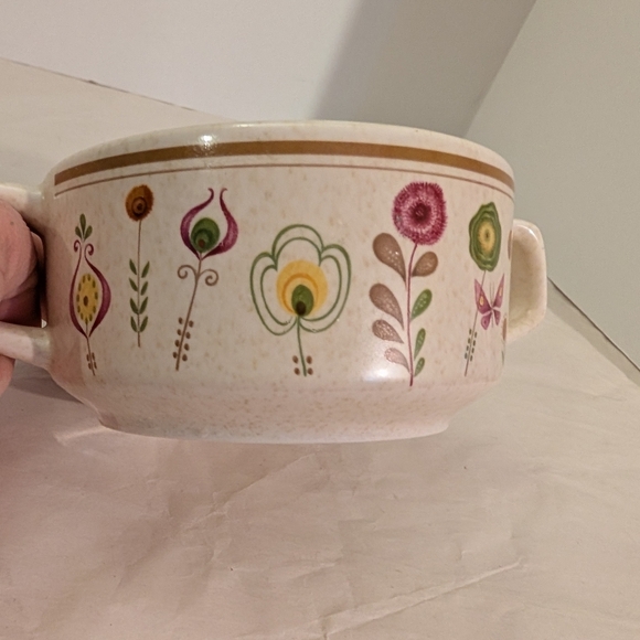 Vintage Temperware by Lenox Sprite Pattern Lidded Sugar Bowl - Picture 12 of 13